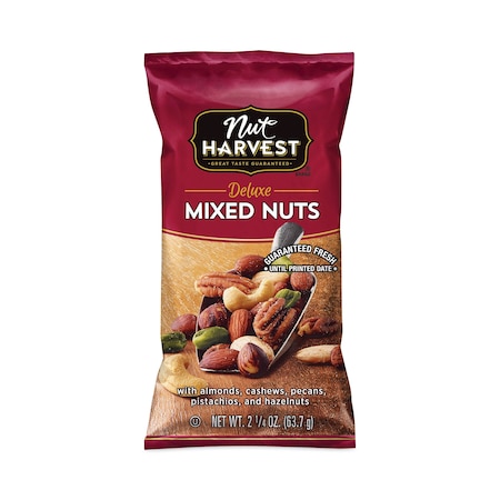 Nut Harvest Deluxe Mixed Nuts, 225 oz Pouch, PK8, 8PK 62190